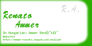 renato ammer business card